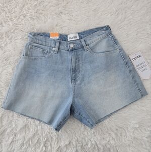 DU/ER High Rise Denim Shorts. Size 28. New.